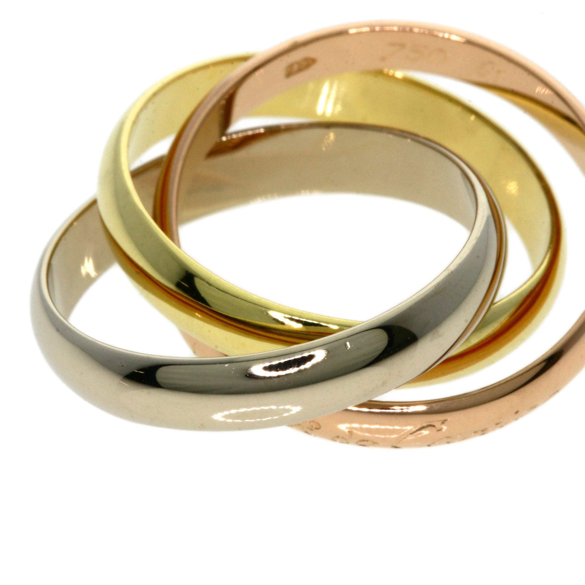 CARTIER Trinity #51 Ring K18 Yellow Gold K18 White GoldLadies [Used]