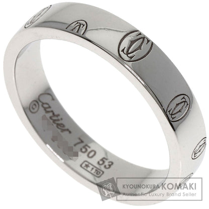 CARTIER Happy birthday # 53 Ring K18 White Gold Ladies [Used]
