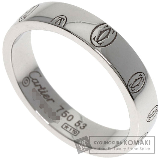 CARTIER Happy birthday # 53 Ring K18 White Gold Ladies [Used]