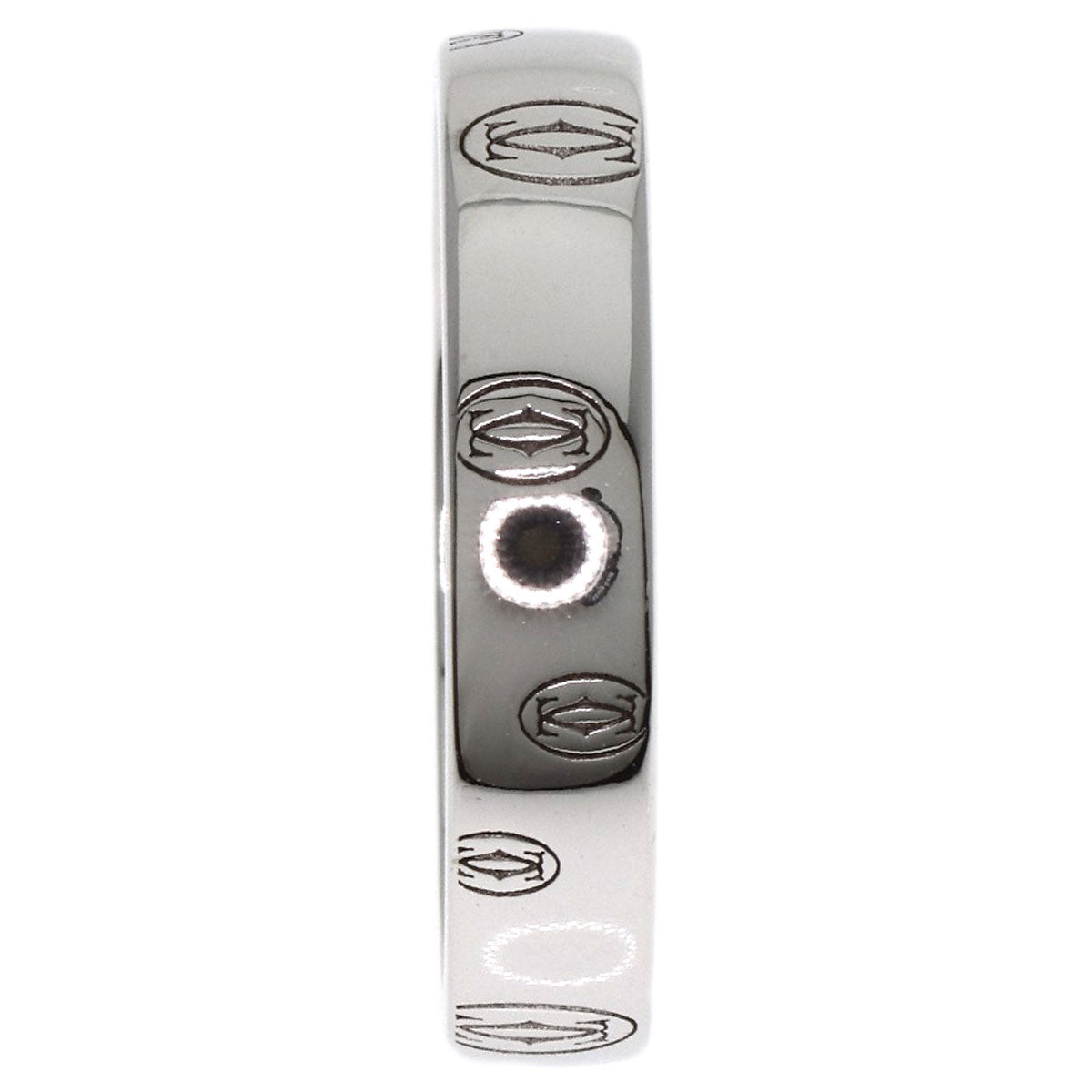 CARTIER Happy birthday # 53 Ring K18 White Gold Ladies [Used]