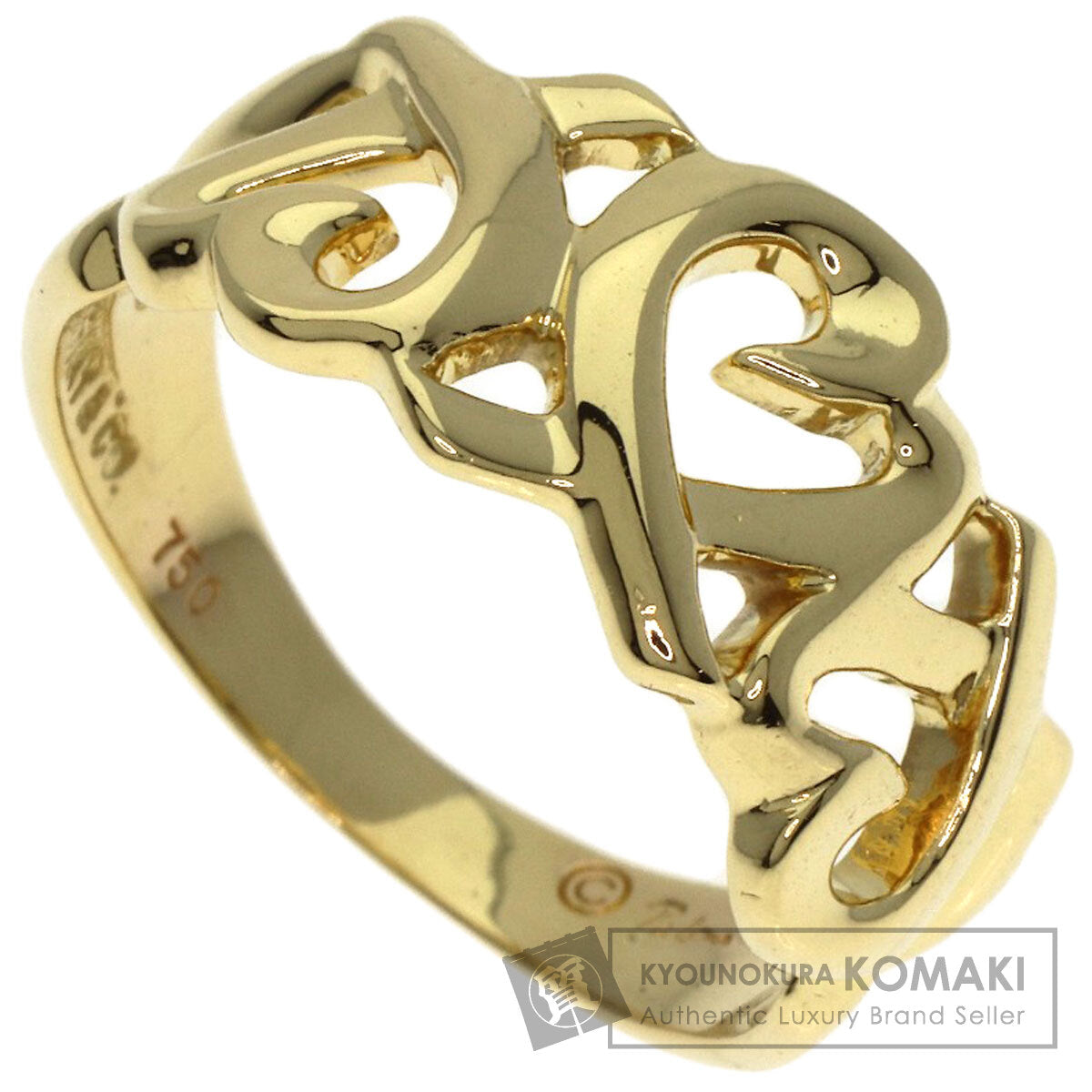 TIFFANY&Co.   Loving heart Ring  K18 Yellow Gold Ladies [Used]