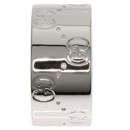 GUCCI GG Icon Wide #11 Ring K18 White Gold Ladies [Used]