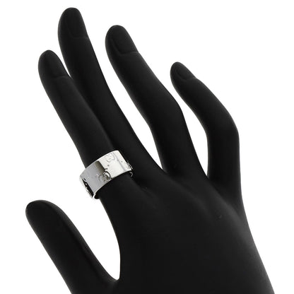 GUCCI GG Icon Wide #11 Ring K18 White Gold Ladies [Used]