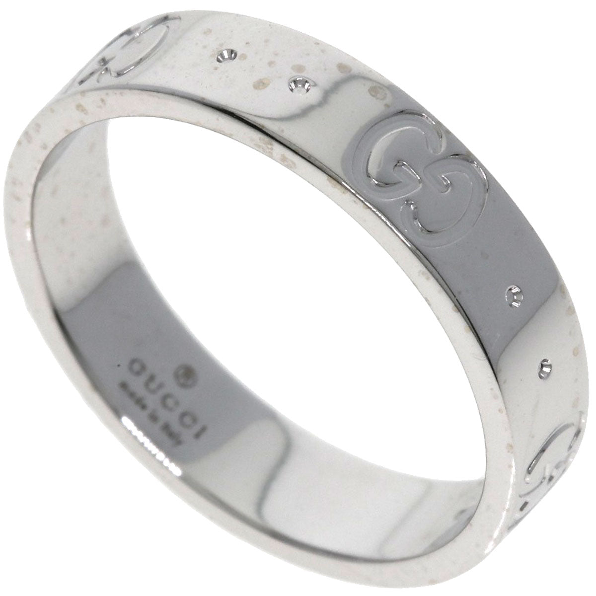 GUCCI Icon # 9 Ring K18 White Gold Ladies [Used]