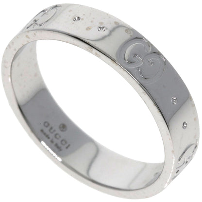 GUCCI Icon # 9 Ring K18 White Gold Ladies [Used]