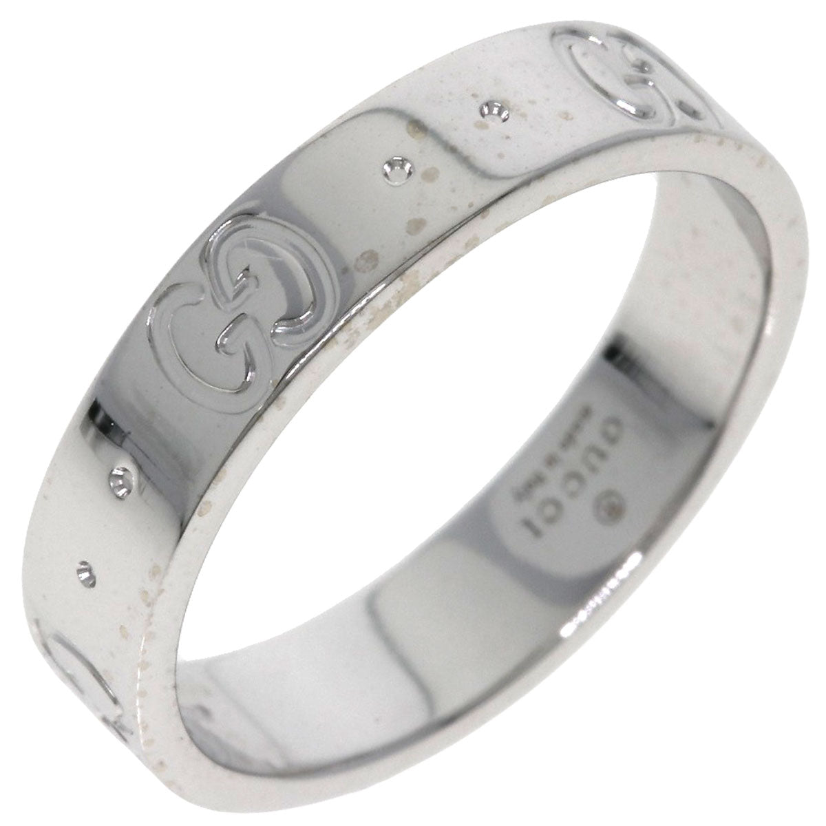 GUCCI Icon # 9 Ring K18 White Gold Ladies [Used]