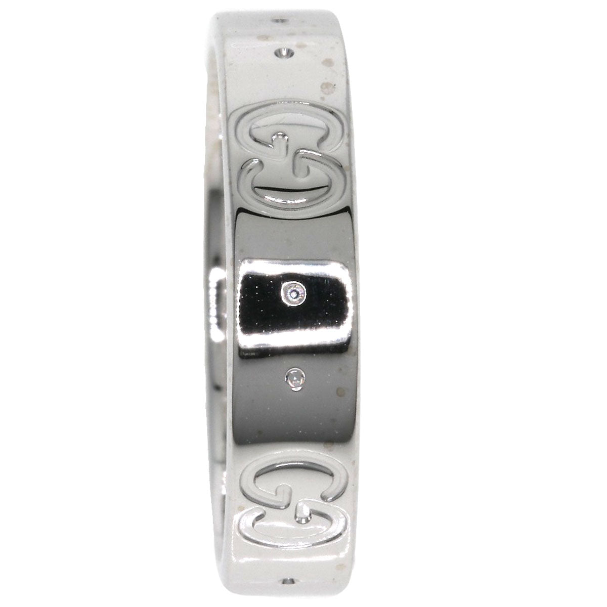 GUCCI Icon # 9 Ring K18 White Gold Ladies [Used]