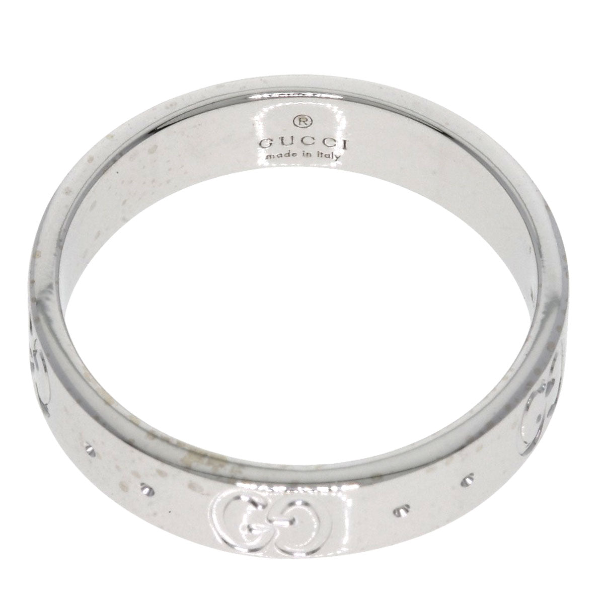 GUCCI Icon # 9 Ring K18 White Gold Ladies [Used]