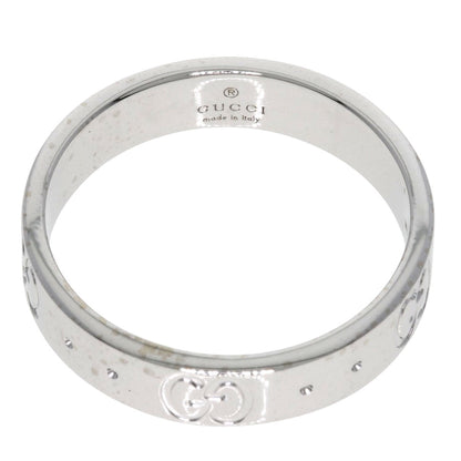GUCCI Icon # 9 Ring K18 White Gold Ladies [Used]