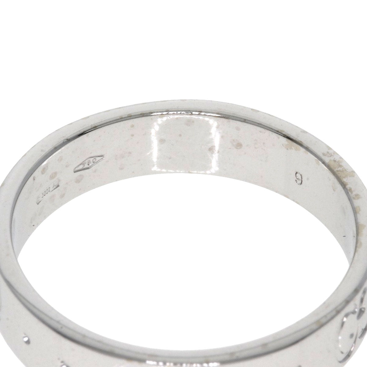 GUCCI Icon # 9 Ring K18 White Gold Ladies [Used]
