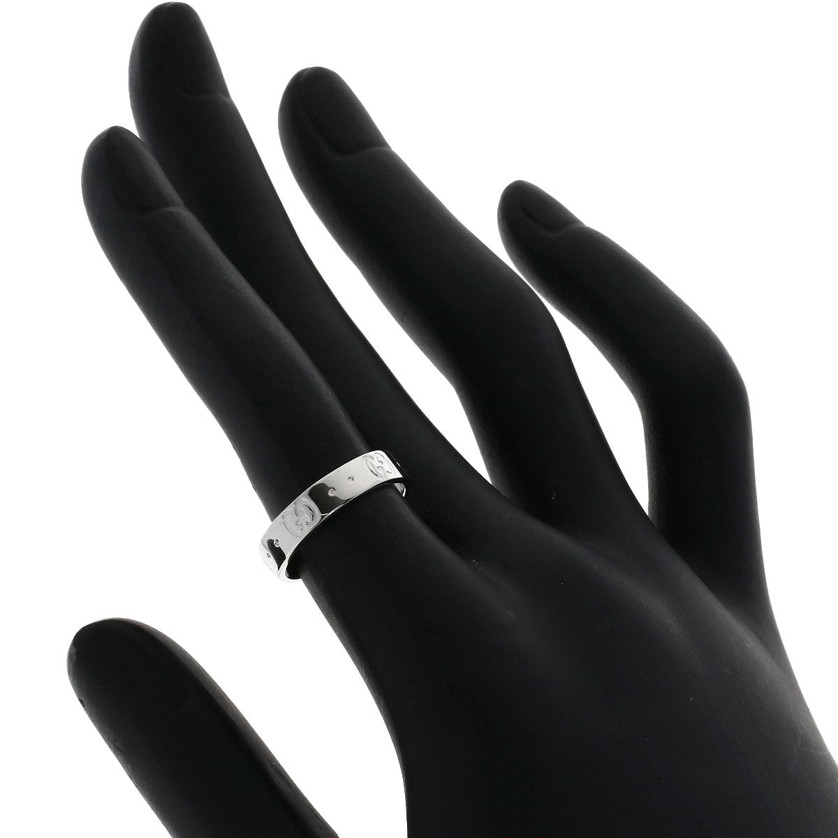 GUCCI Icon # 9 Ring K18 White Gold Ladies [Used]