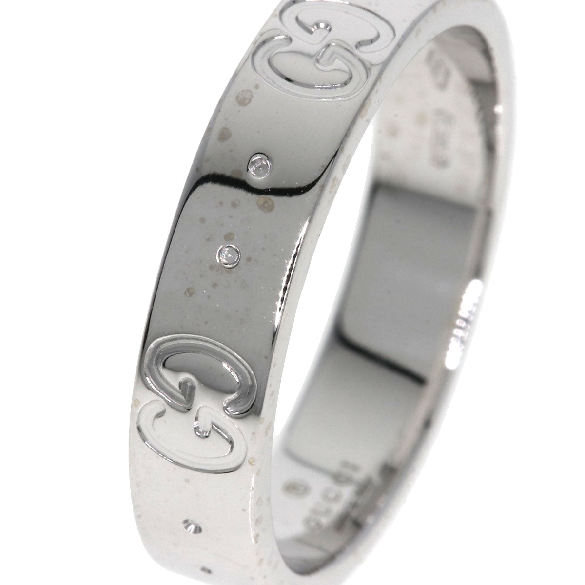GUCCI Icon # 9 Ring K18 White Gold Ladies [Used]