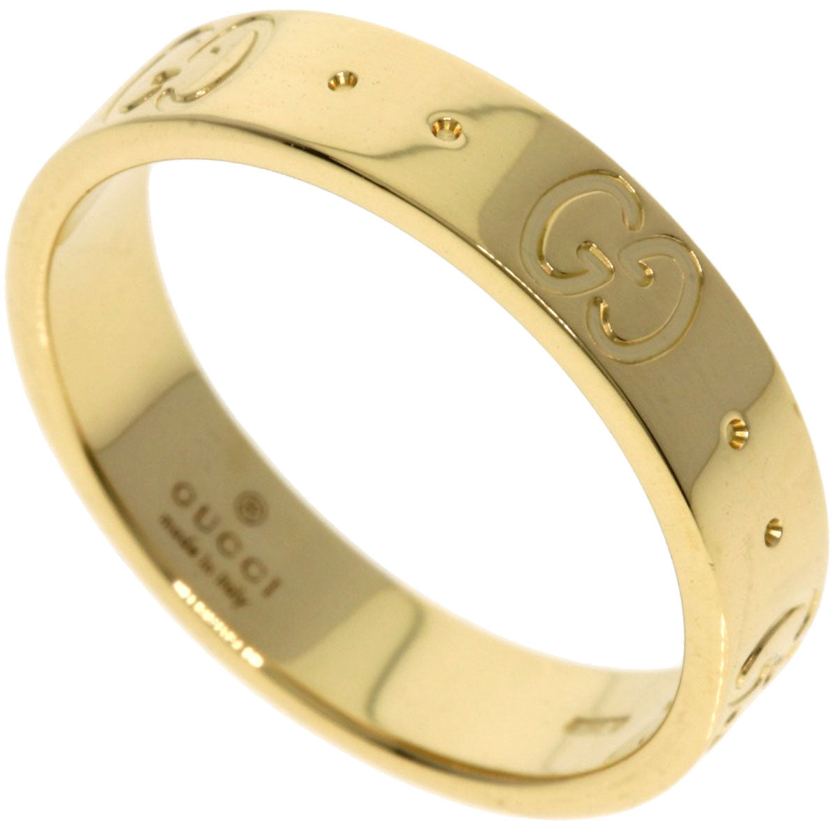GUCCI Icon # 9 Ring K18 Yellow Gold Ladies [Used]
