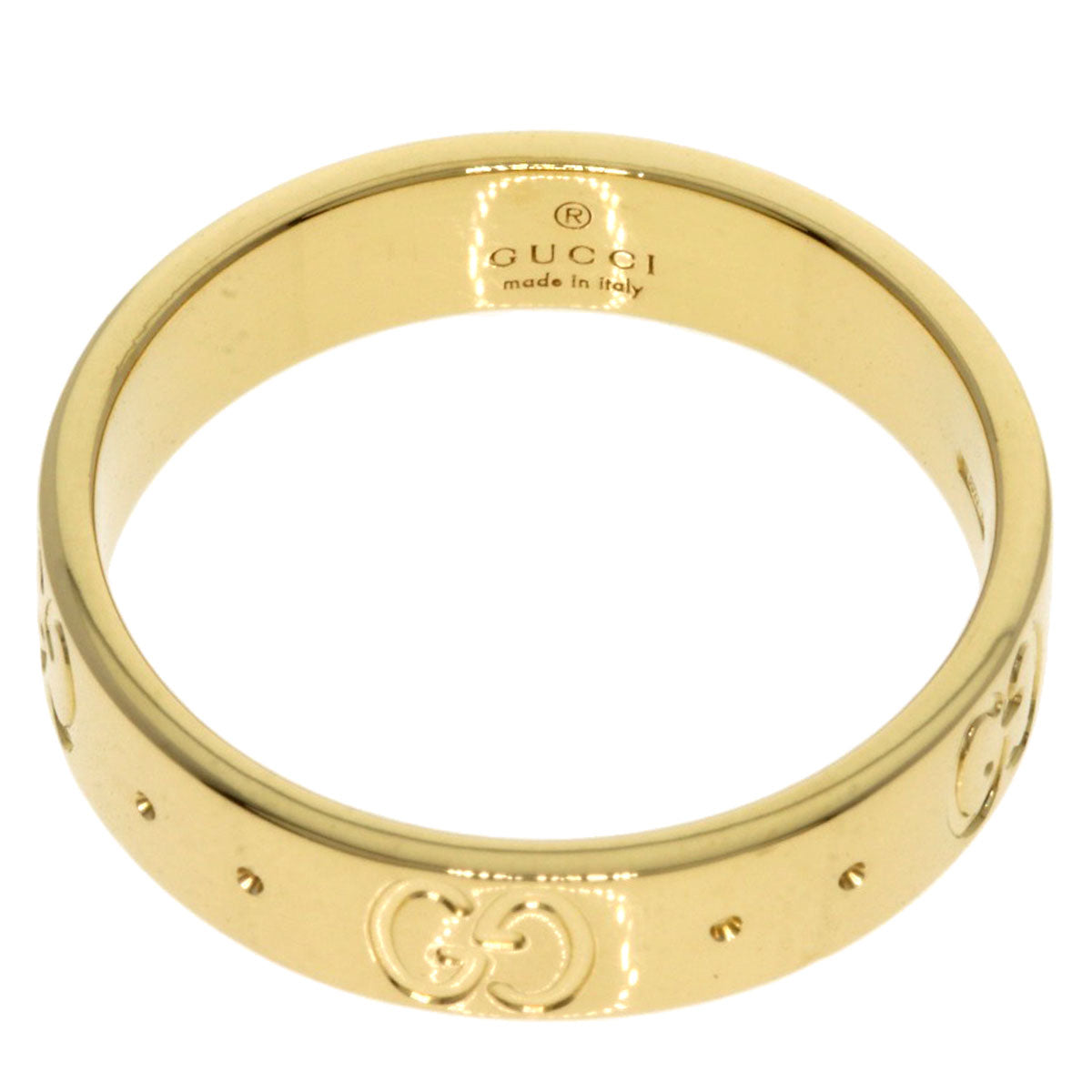 GUCCI Icon # 9 Ring K18 Yellow Gold Ladies [Used]