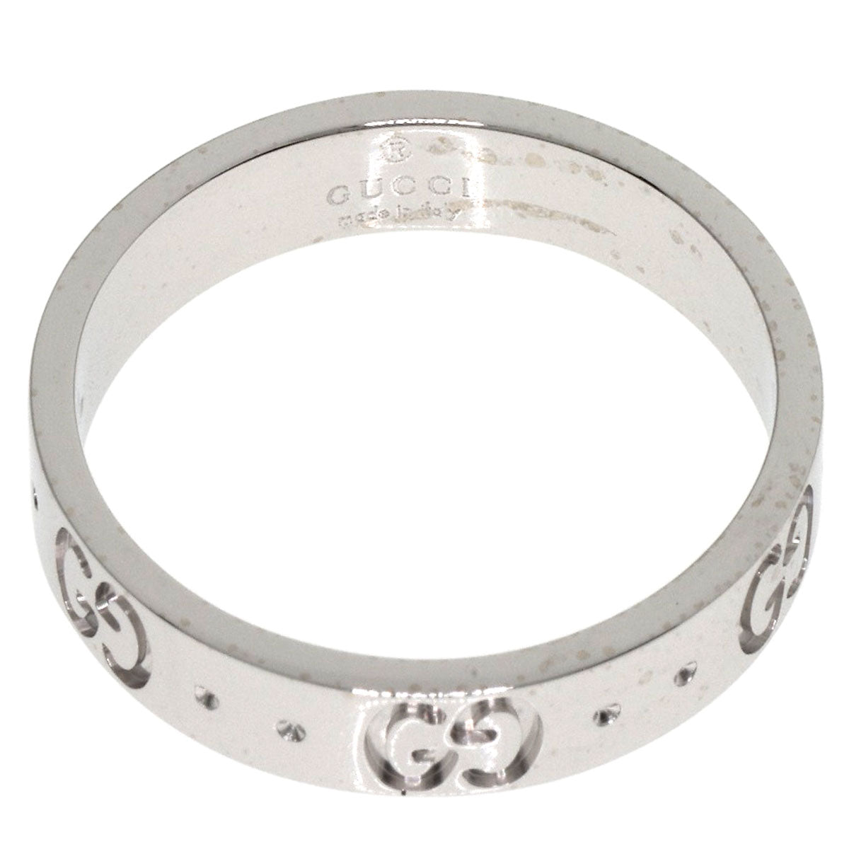 GUCCI Icon #11 Ring K18 White Gold Ladies [Used]