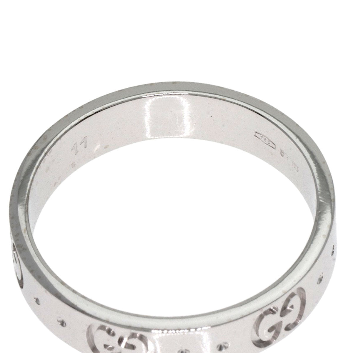 GUCCI Icon #11 Ring K18 White Gold Ladies [Used]