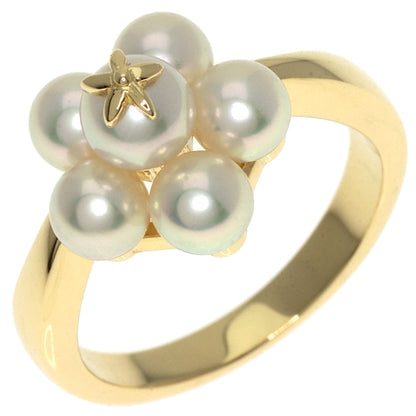 MIKIMOTO Pearl Pearl Ring K18 Yellow Gold Ladies [Used]