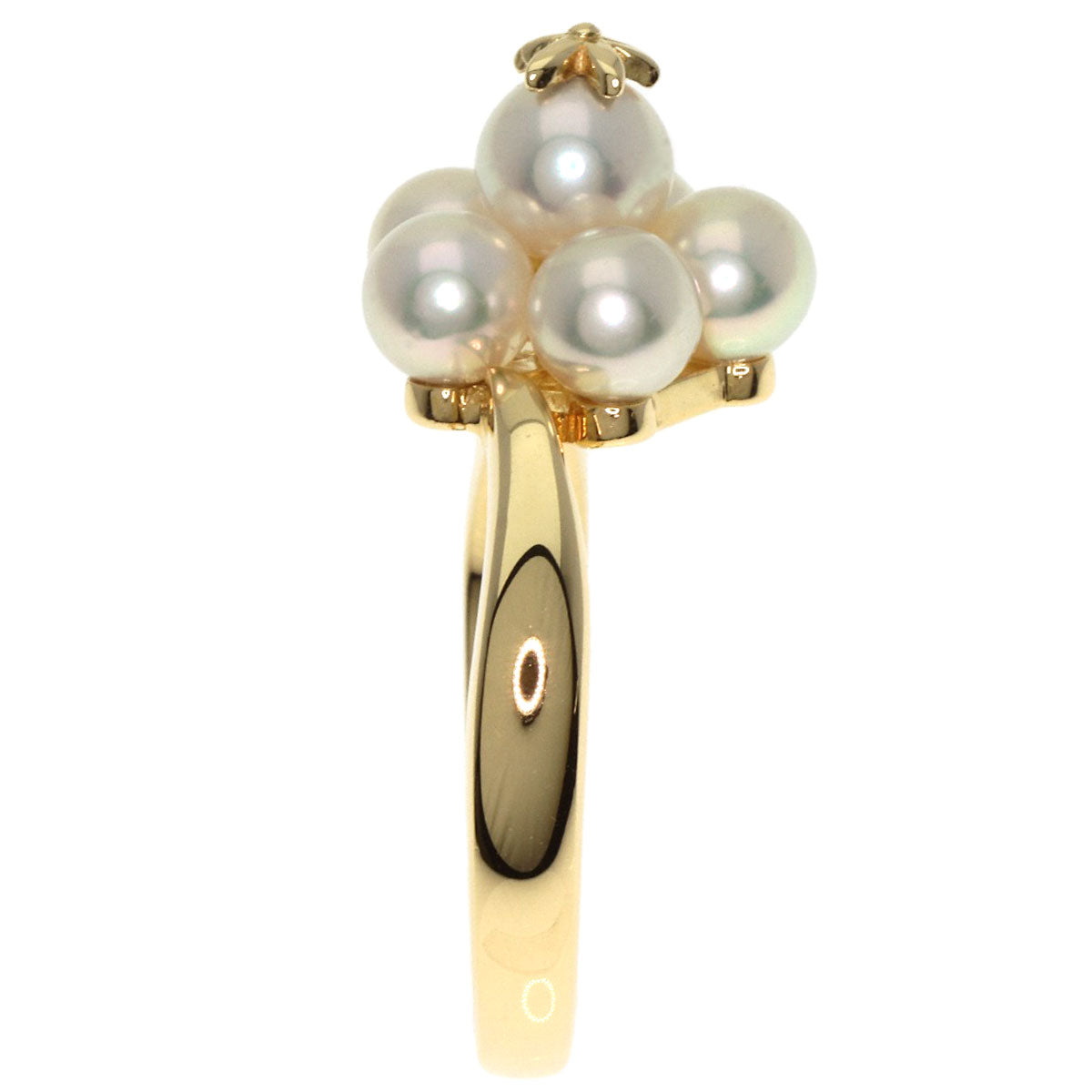 MIKIMOTO Pearl Pearl Ring K18 Yellow Gold Ladies [Used]