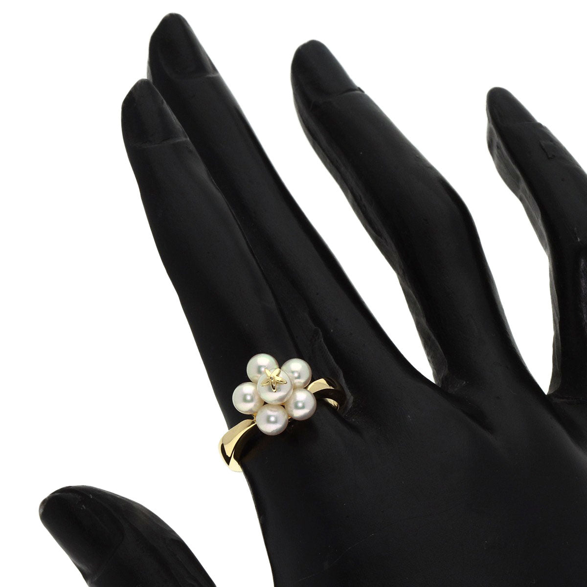 MIKIMOTO Pearl Pearl Ring K18 Yellow Gold Ladies [Used]