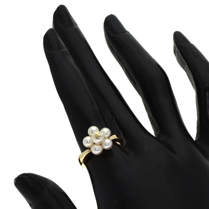 MIKIMOTO Pearl Pearl Ring K18 Yellow Gold Ladies [Used]