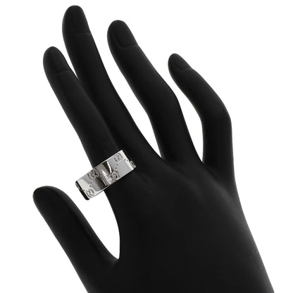GUCCI GG Icon Wide #27 Ring K18 White Gold mens [Used]