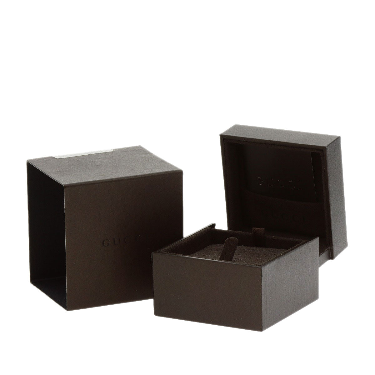 GUCCI GG Icon Wide #27 Ring K18 White Gold mens [Used]