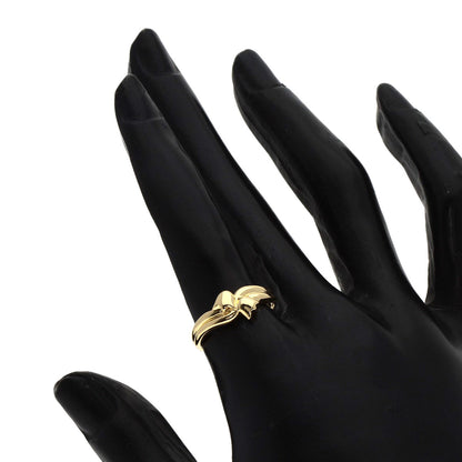 Dior Flower motif Ring K18 Yellow Gold Ladies [Used]