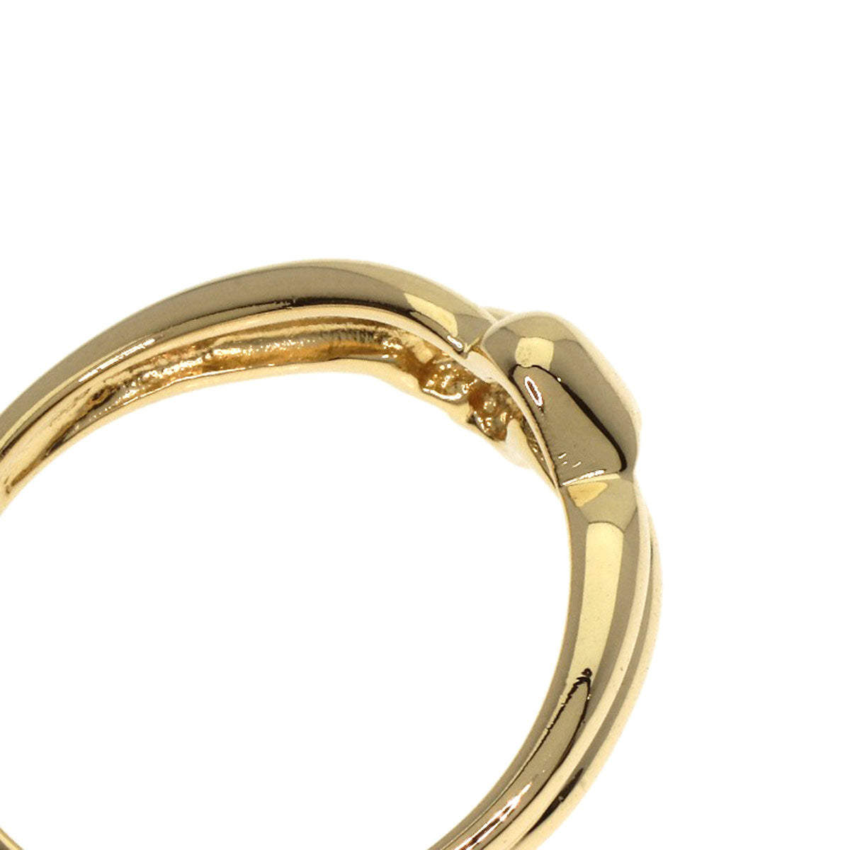 Dior Flower motif Ring K18 Yellow Gold Ladies [Used]