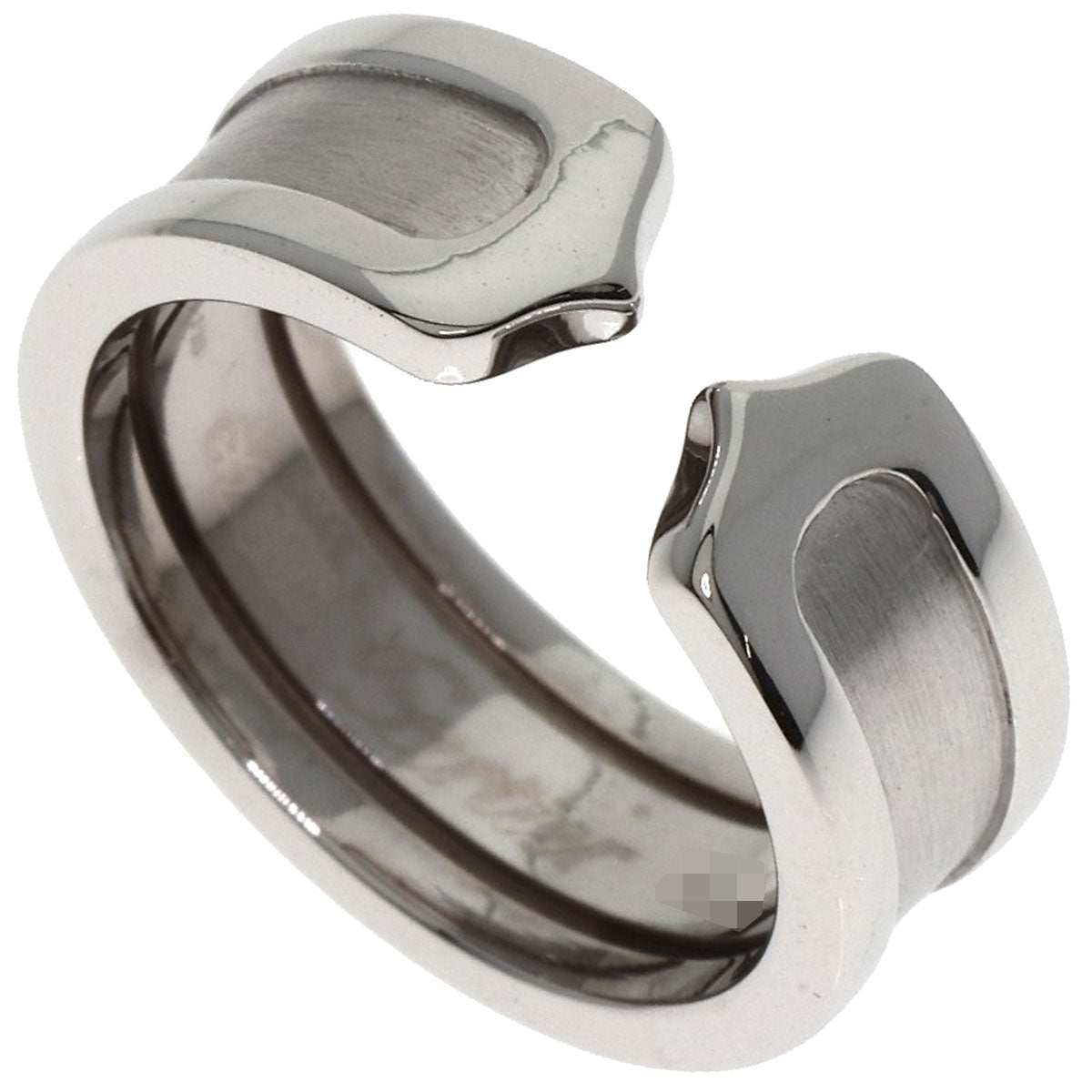 CARTIER C2 #46 Ring K18 White Gold Ladies [Used]