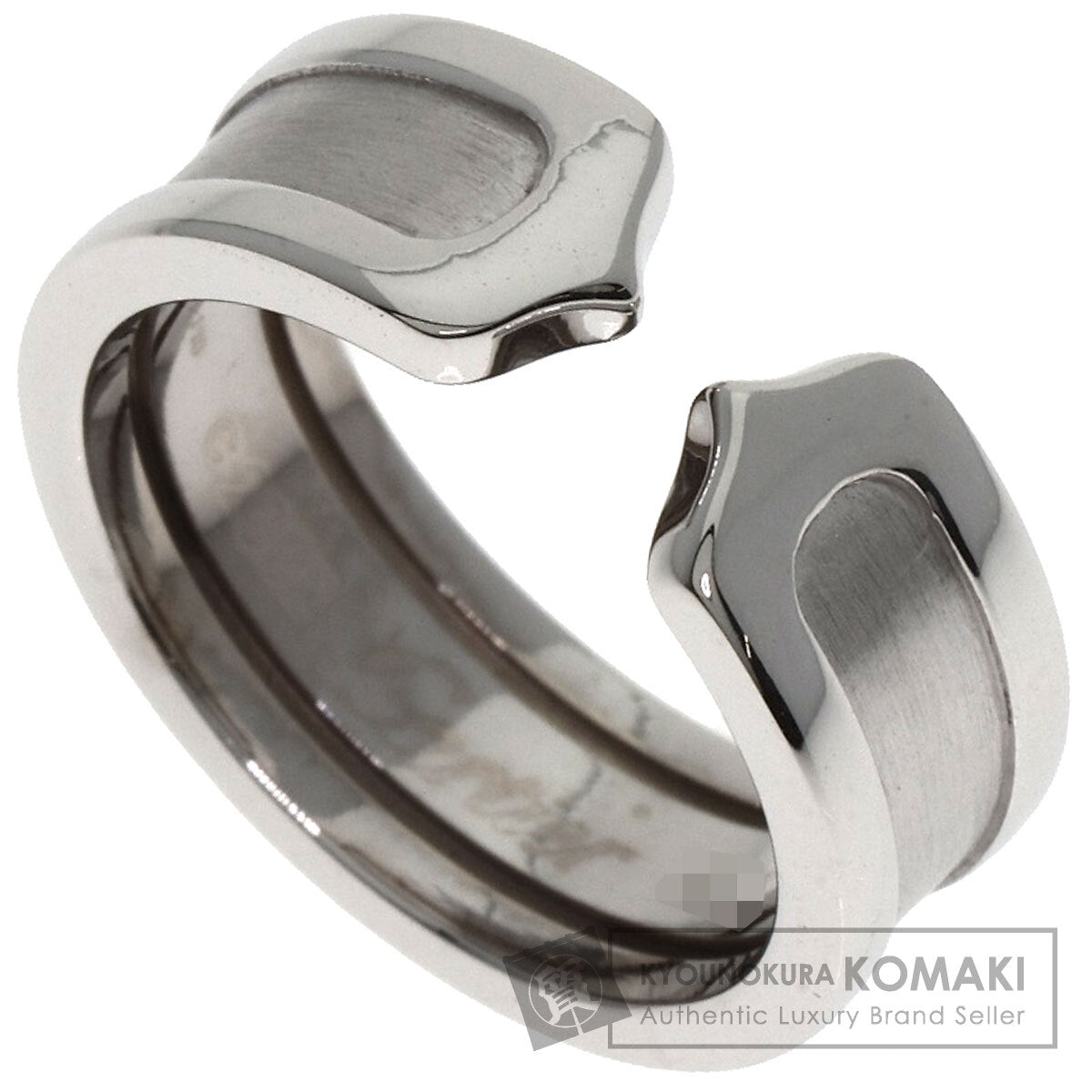 CARTIER C2 #46 Ring K18 White Gold Ladies [Used]