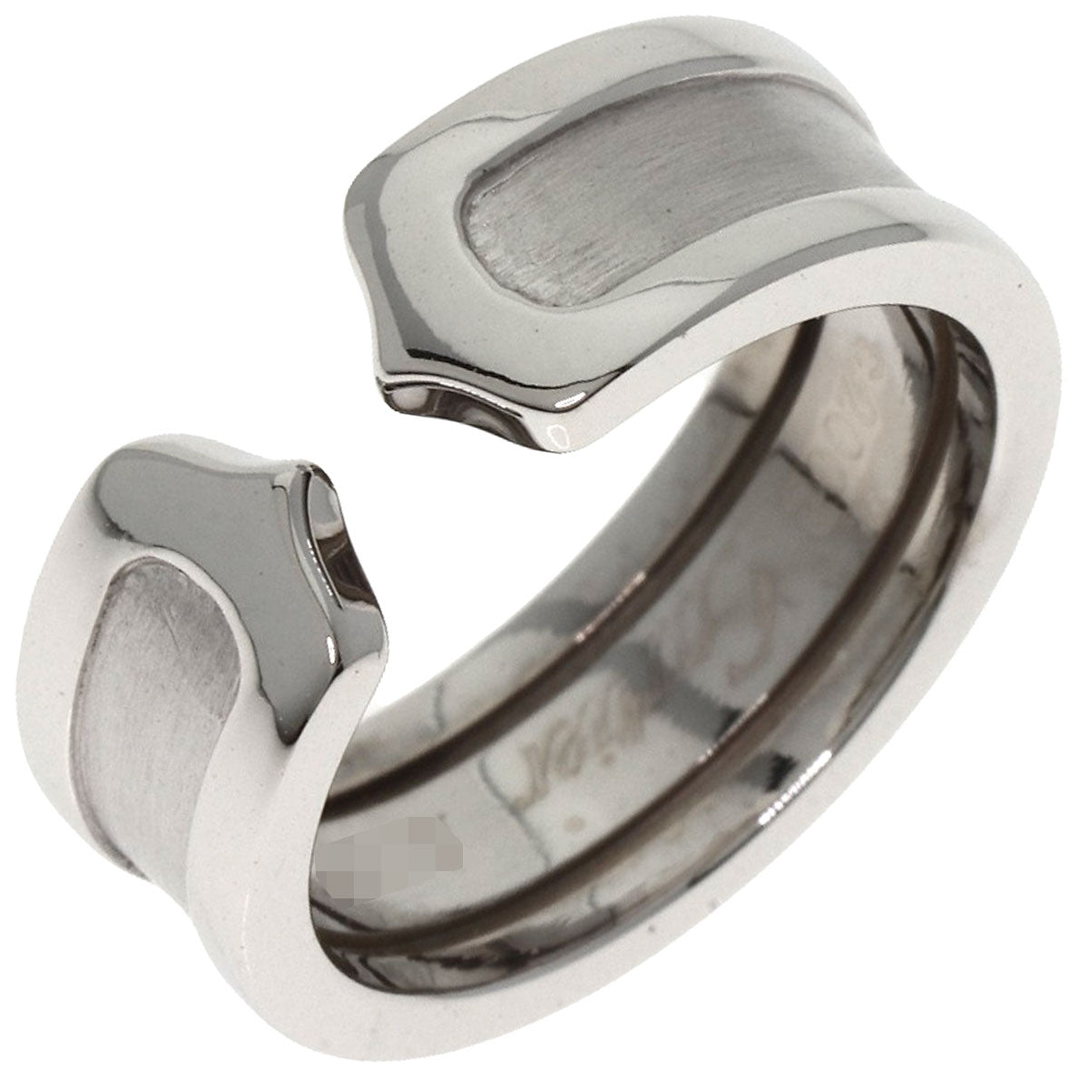 CARTIER C2 #46 Ring K18 White Gold Ladies [Used]