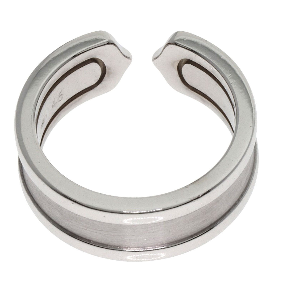 CARTIER C2 #46 Ring K18 White Gold Ladies [Used]