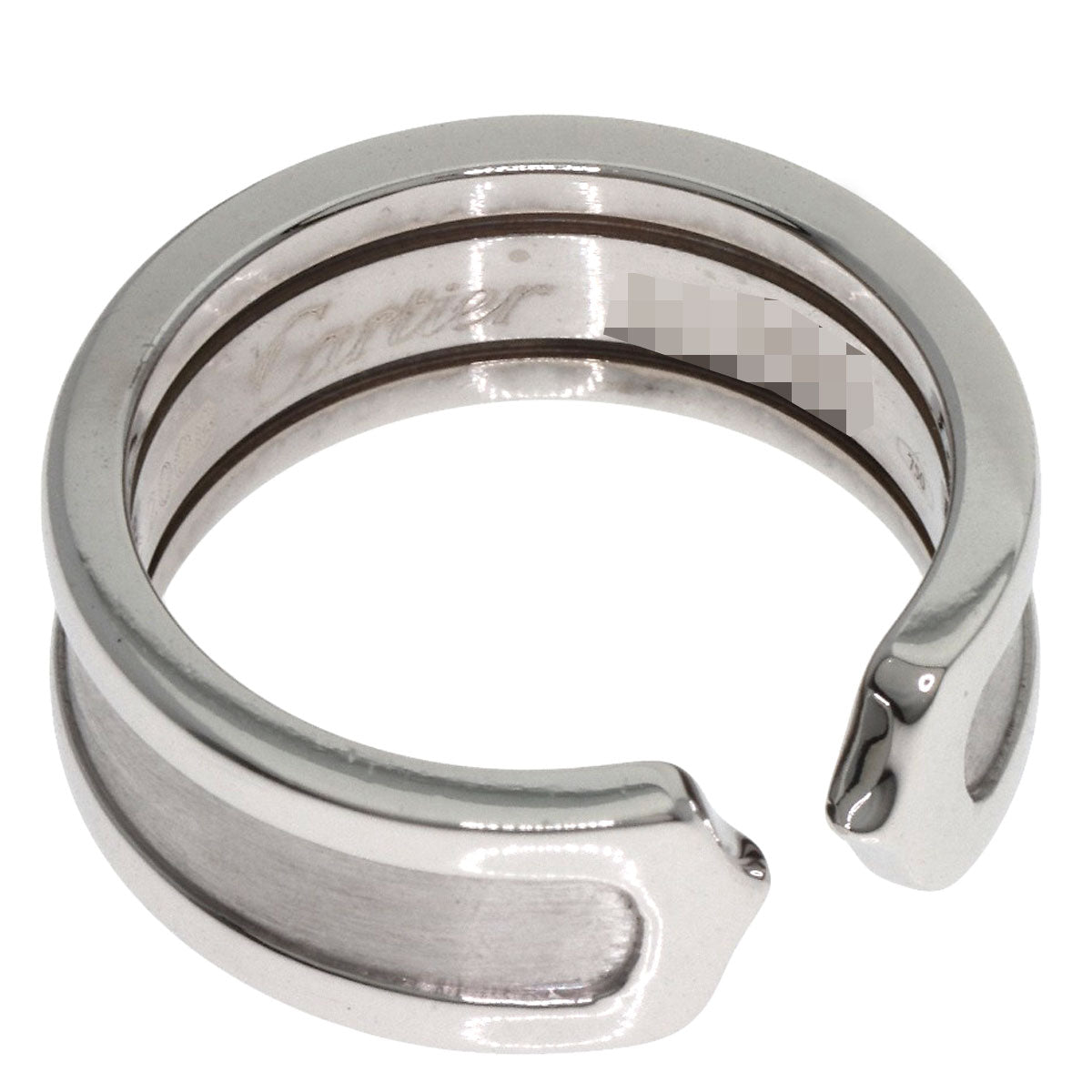 CARTIER C2 #46 Ring K18 White Gold Ladies [Used]