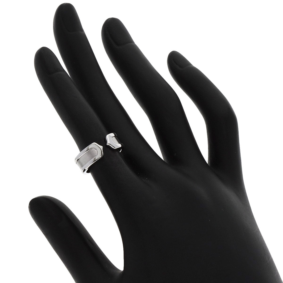 CARTIER C2 #46 Ring K18 White Gold Ladies [Used]
