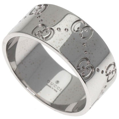 GUCCI   Icon Wide #20 Ring  K18 White Gold unisex [Used]