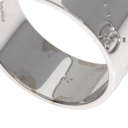 GUCCI   Icon Wide #20 Ring  K18 White Gold unisex [Used]