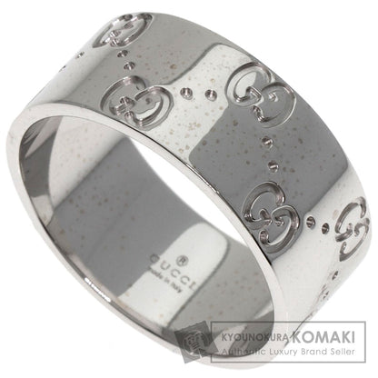 GUCCI   Icon Wide #20 Ring  K18 White Gold unisex [Used]