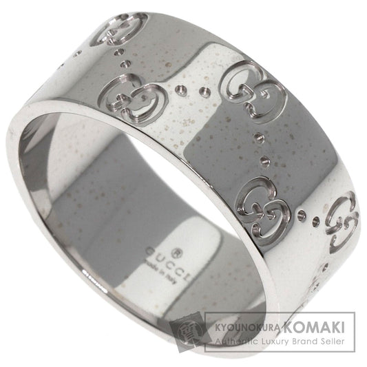 GUCCI   Icon Wide #20 Ring  K18 White Gold unisex [Used]
