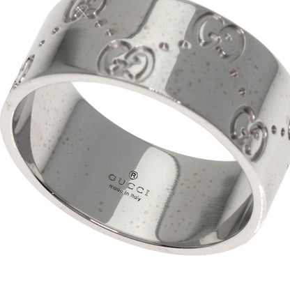 GUCCI   Icon Wide #20 Ring  K18 White Gold unisex [Used]