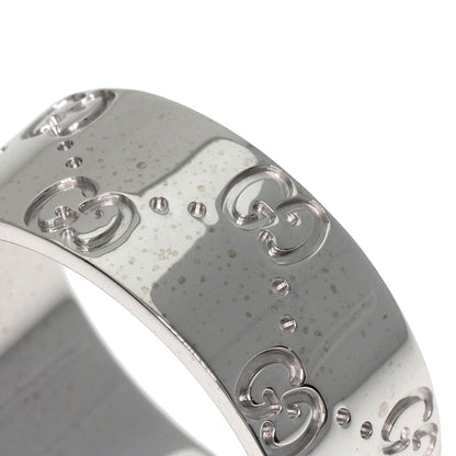 GUCCI   Icon Wide #20 Ring  K18 White Gold unisex [Used]