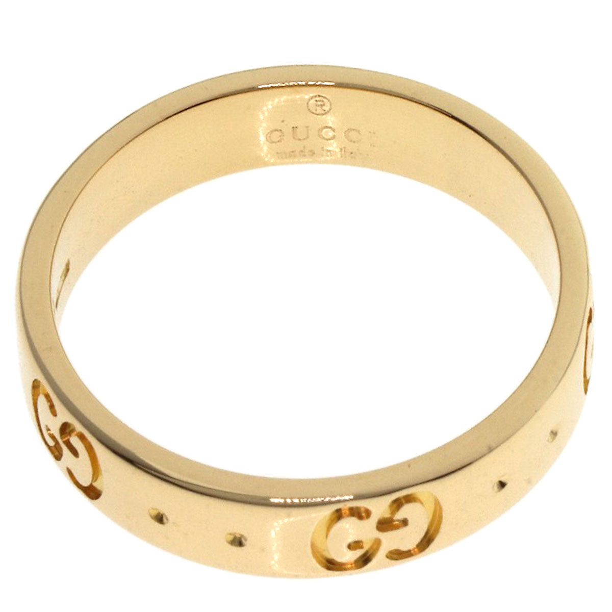 GUCCI アイコン #8 Ring K18 Yellow Gold Ladies [Used]