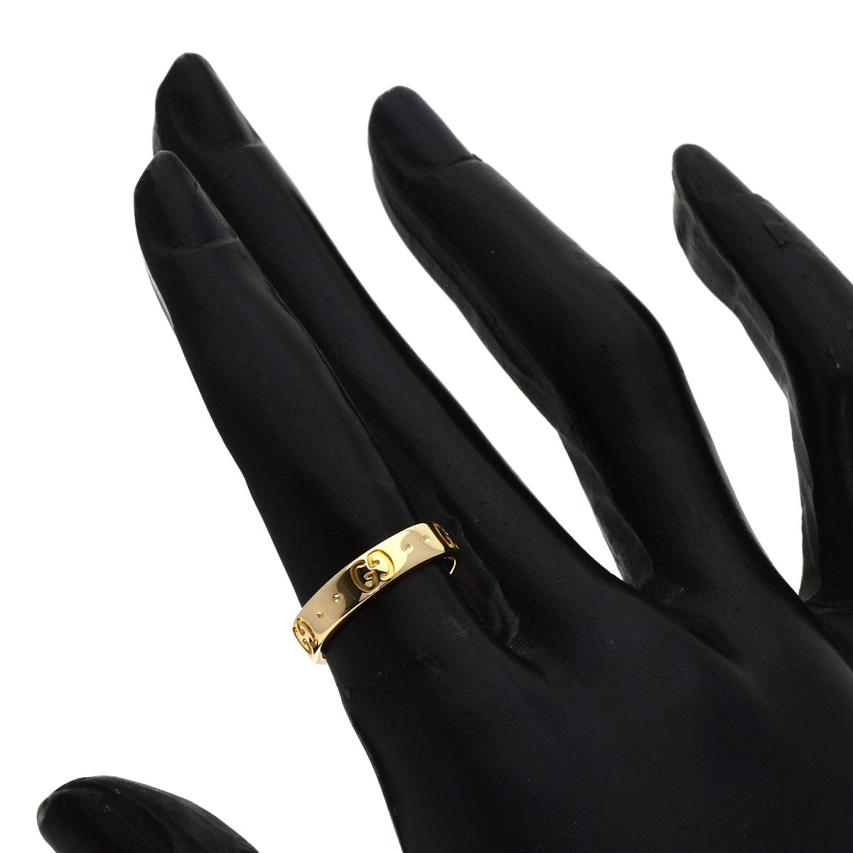 GUCCI アイコン #8 Ring K18 Yellow Gold Ladies [Used]
