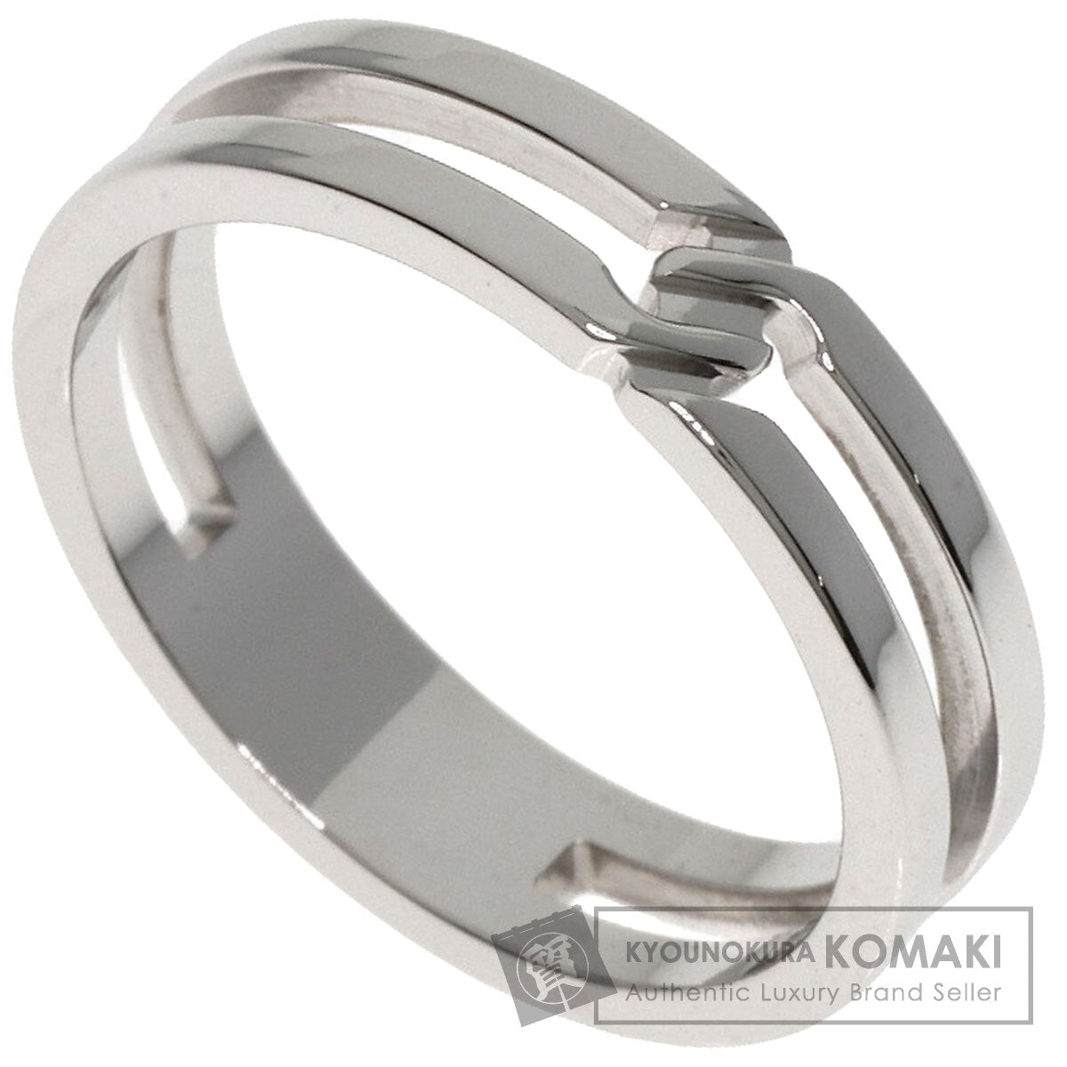 GUCCI Infinity #7 Ring K18 White Gold Ladies [Used]