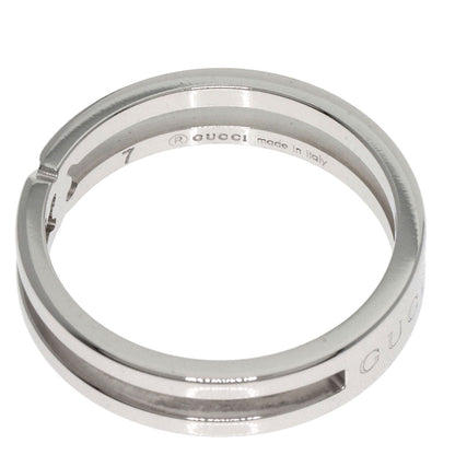 GUCCI Infinity #7 Ring K18 White Gold Ladies [Used]