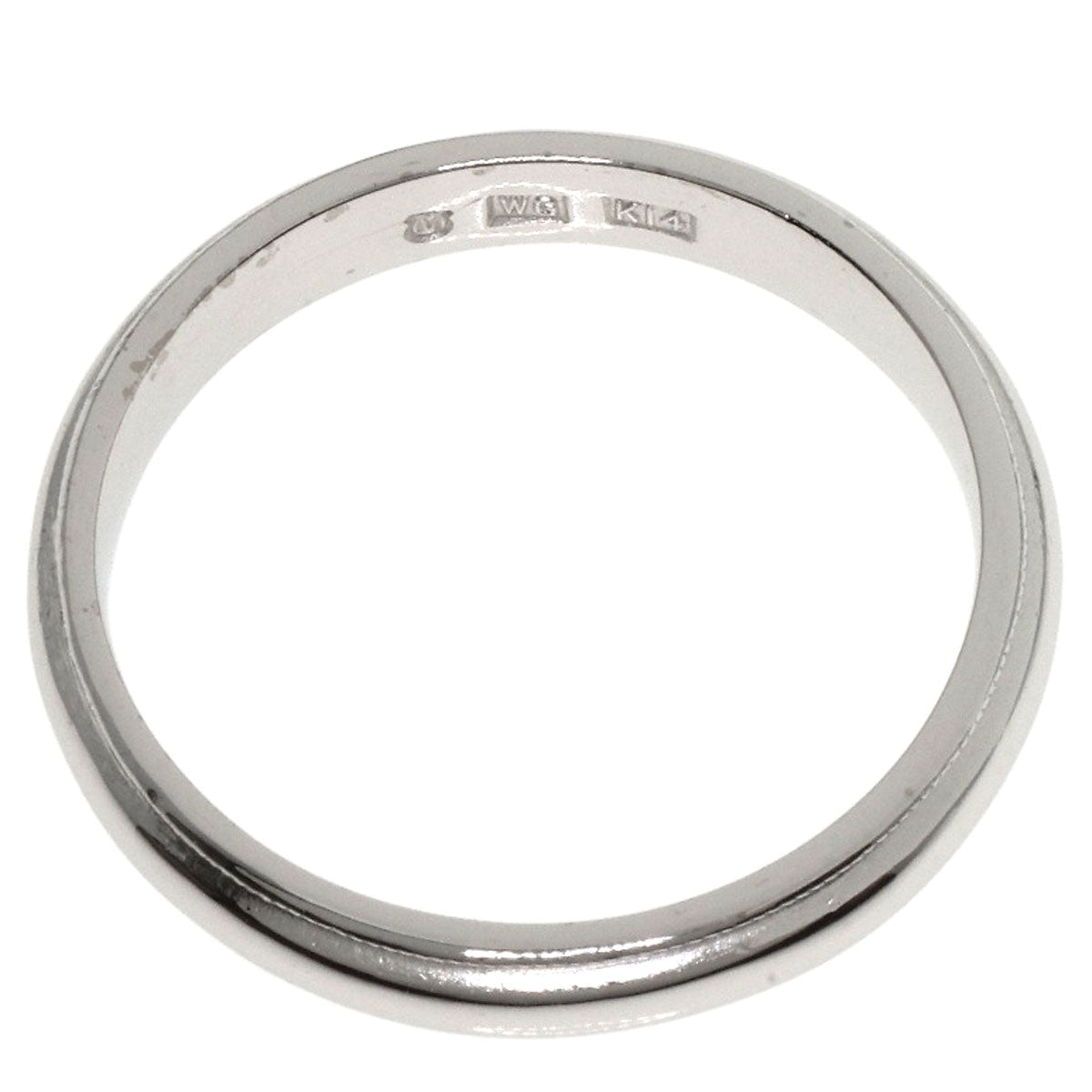 MIKIMOTO Milgrain Marriage Ring K14 White Gold Ladies [Used]