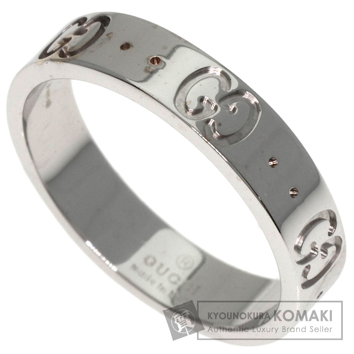 GUCCI Icon # 11 Ring K18 White Gold Ladies [Used]