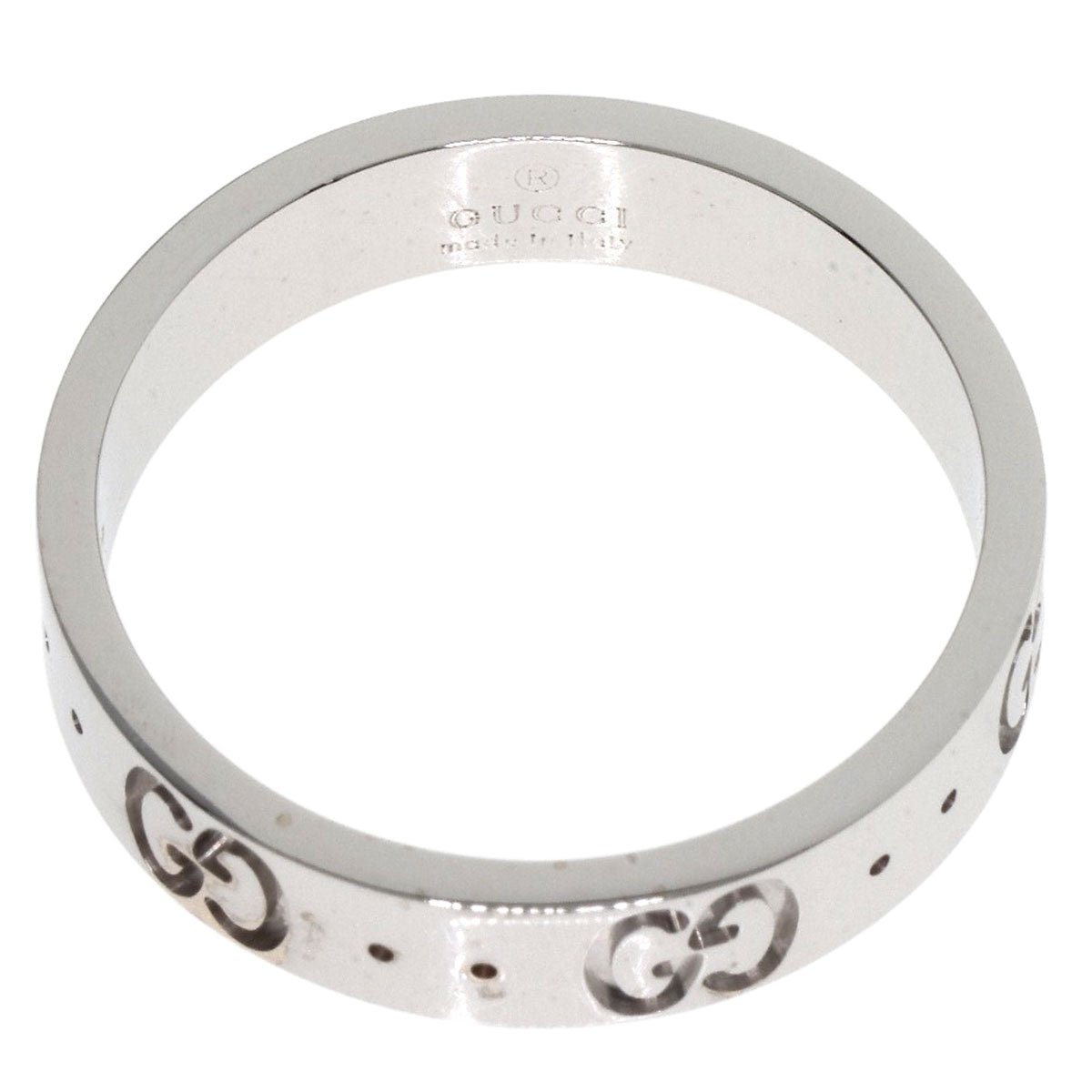 GUCCI Icon # 11 Ring K18 White Gold Ladies [Used]