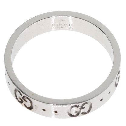 GUCCI Icon # 11 Ring K18 White Gold Ladies [Used]