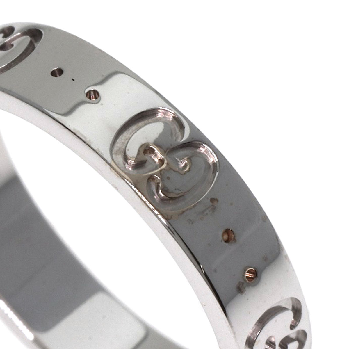 GUCCI Icon # 11 Ring K18 White Gold Ladies [Used]