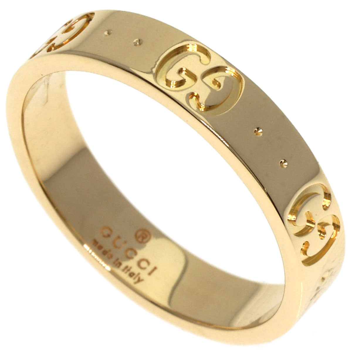 GUCCI Icon # 13 Ring K18 Yellow Gold Ladies [Used]